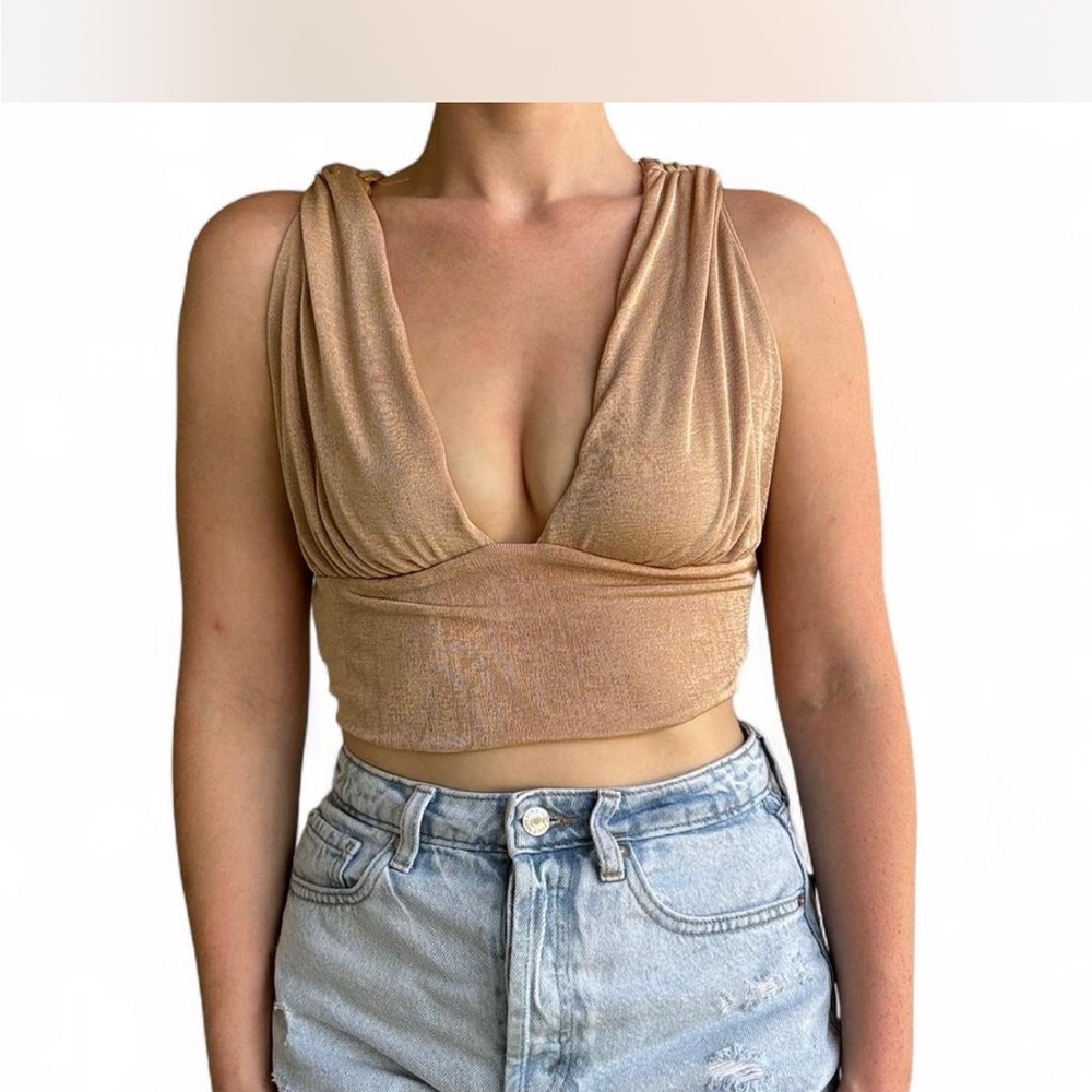 Gold Women's Top